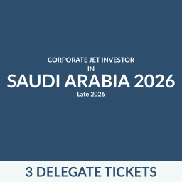 Corporate Jet Investor in Saudi Arabia 2026 - 3 Delegate Tickets