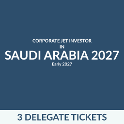 Corporate Jet Investor in Saudi Arabia 2027 - 3 Delegate Tickets